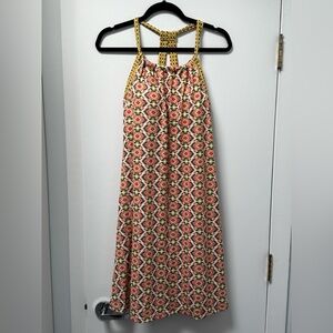 Prana Cali Safari Guava Yellow Athletic Racerback Built in Bra Dress